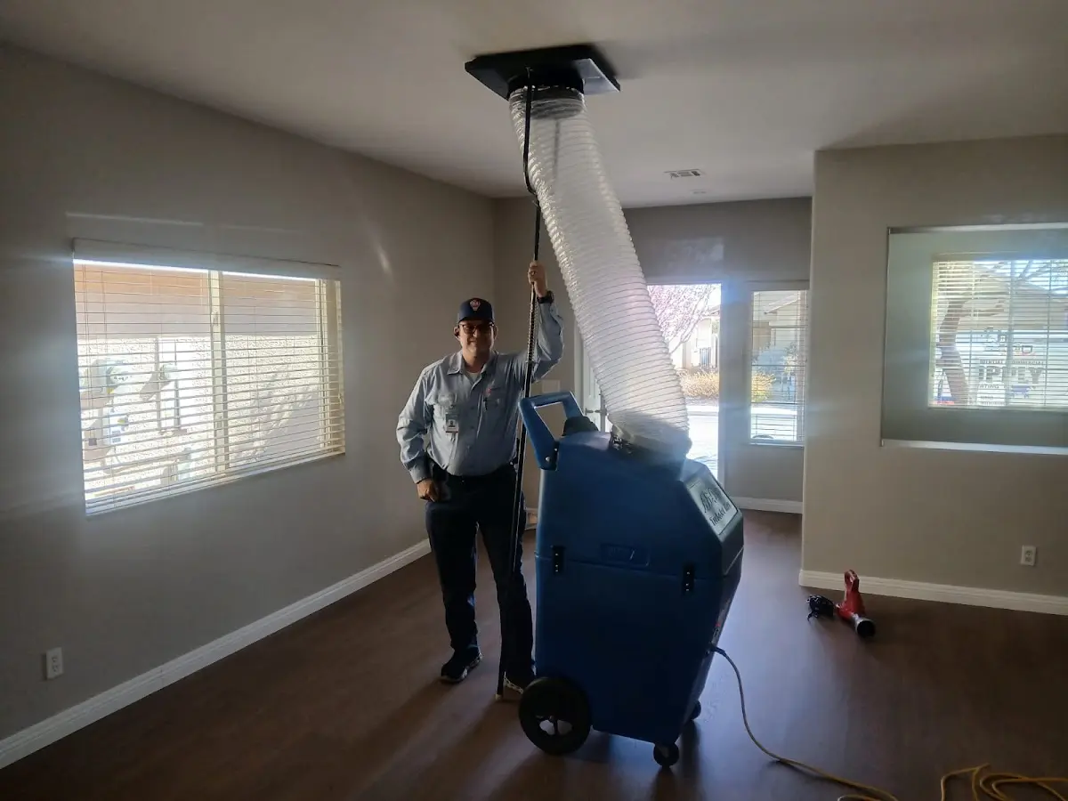 Professional Dryer Vent Cleaning work inside a Dranesville home